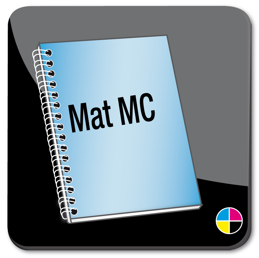 Toon details van 5.0 Brochures op mat MC met Wire-O